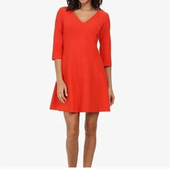 Trina Turk Nat Colette Double Luxe Three-Quarter Sleeve Dress(4) - Picture 1 of 10